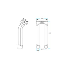 MURDOCK 12" PULLBACK RISERS | BLACK