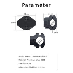 CHIGEE MOUNTING BRACKET | (FITS 12-16MM CROSSBAR) SUPPORTS MAIN MODELS: ADV AND OTHERS