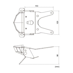 DRC TAIL LIGHT & PLATE HLDR EDGE 2 ALLOY | CRF250L-'16 | SMOKE LENS