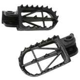 DRC FOOTPEGS WIDE HIGH +5mm | CRF250/450'02-,CRF150R'07-,CR125/250'02-,CRF250L | 50mm CrMo BLACK