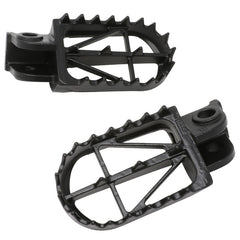 DRC FOOTPEGS WIDE HIGH +5mm | CRF250/450'02-,CRF150R'07-,CR125/250'02-,CRF250L | 50mm CrMo BLACK
