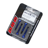 DRC Aluminum M6 Taper Bolts 25mm Blue 4pcs $#$