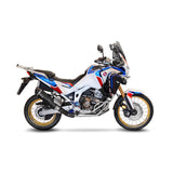 LV HEAD PIPES | STAINLESS | CRF 1100 L AF TWIN / ADV SPRT/DCT '20> (orig. & LV exhaust) (orig. cntr stand & pann)