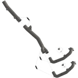 LV HEADER PIPES | STAINLESS | CF MOTO 450 MT '24> (LV or stock muffler - NOT with OEM centre stand)