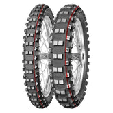 TERRA FORCE MX MED-HARD | 100/90-19 57M MOTOCROSS RED & GREEN STRIPE