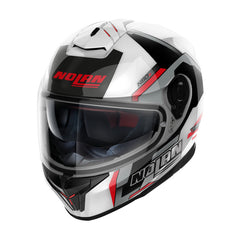 NHN808074 N80-8 Full Face Wanted | White-Black-Red-Silver (74)