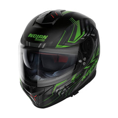 NHN808080 N80-8 Full Face Turbolence | Flat Black-Green (80)