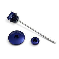 TTR110 08-25 ENGINE PLUG | KIT 2 X PLUGS & 1 X DIPSTICK (BLUE ANODISED)