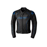 S-1 CE LEATHER JACKET BLACK-GREY-BLUE