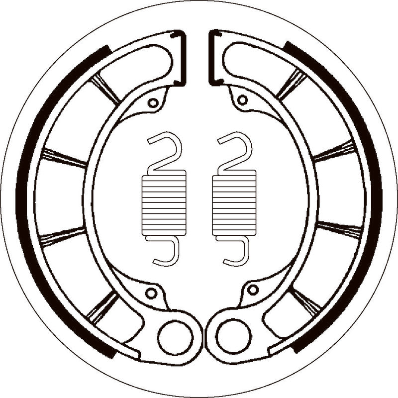 SBS 2059 BRAKE SHOES | WITH SPRINGS