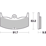 SBS 571HF FRONT/REAR PADS | CERAMIC STREET
