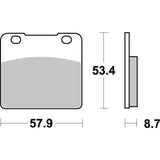 SBS 577HF FRONT/REAR PADS | CERAMIC STREET