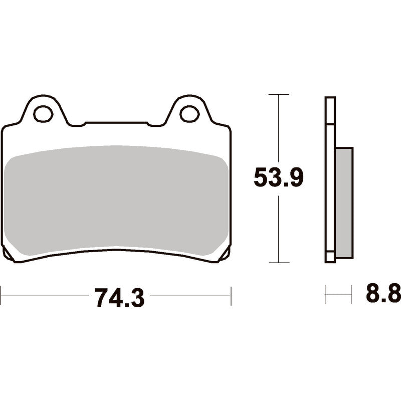 SBS 613HF Front/Rear Pads | Ceramic Street