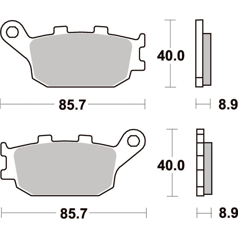 SBS 657LS Rear Pads | Sinter Street