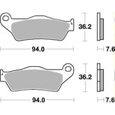 SBS 671RSI FRONT/REARPADS | SINTER OFF ROAD RACE