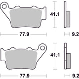 SBS 675HF FRONT/REARPADS | CERAMIC STREET