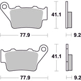 SBS 675RSI FRONT/REAR PADS | SINTER OFF ROAD RACE