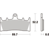 SBS 686HS FRONT PADS | SINTER STREET