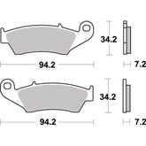 SBS 694RSI FRONT/REAR PADS | SINTER OFFROAD RACE