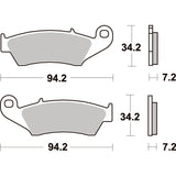 SBS 694SI FRONT/REAR PADS | SINTER OFF ROAD