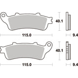SBS 722LS REAR PADS | SINTER STREET