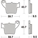 SBS 777SI FRONT/REAR PADS | SINTER OFF ROAD