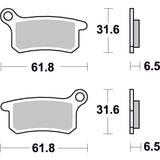 SBS 783SI FRONT/REAR PADS | SINTER OFF ROAD