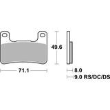 SBS 940SP FRONT PADS | EVO SINTER STREET >> SB940HS