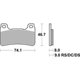 SBS 809RST FRONT PADS | SINTER SPORT / TRACK