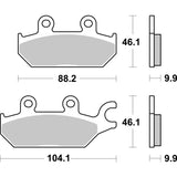 SBS 971PSI FRONT/REAR PADS | EVO SINTER ATV