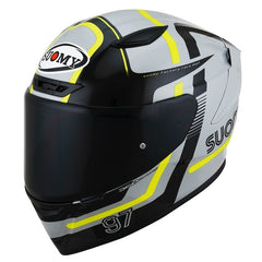 SUK6T10003 TRACK-1 E06 NINETY SEVEN HELMET | GREY-YELLOW