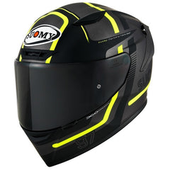 SUK6T10013 Track-1 E06 Ninety Seven Helmet | Gunmetal-Yellow