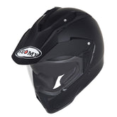 SUKSME00X6 MX TOURER PLAIN ADVENTURE HELMET | SOLID MATT BLACK