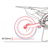 ZETA SHOCK LOWERING KIT | SHOWA/KYB/WP 50mm ID | -30mm RED