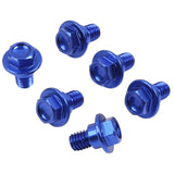ZETA FORK GUARD BOLT SET ALLOY | Suzuki | 6 PCS |BLUE $#$