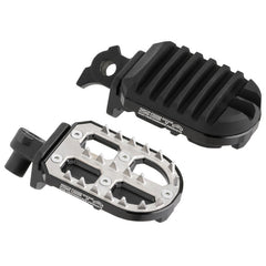 ZETA FOOTPEGS - ADVENTURE ADJUST | CRF250L/RALLY '12-, XL750 TRANSALP, CRF1000L/1100L '18- | 60mm BLACK