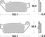 SBS FRICTION - Sinter Rear Scooter Brake Pads (SBS 883) - 212MS-