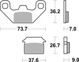 SBS FRICTION - Ceramic Rear Scooter Brake Pads (SBS 884) - 213HF-