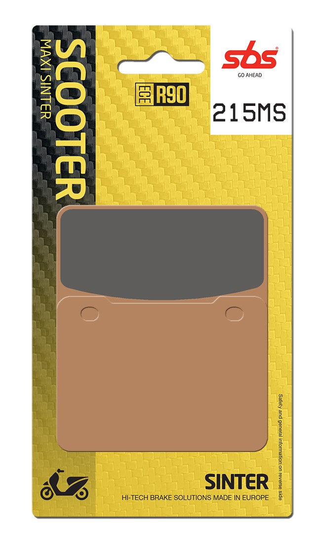 SBS FRICTION - Sinter Front Scooter Brake Pads (SBS 893) - 215MS-