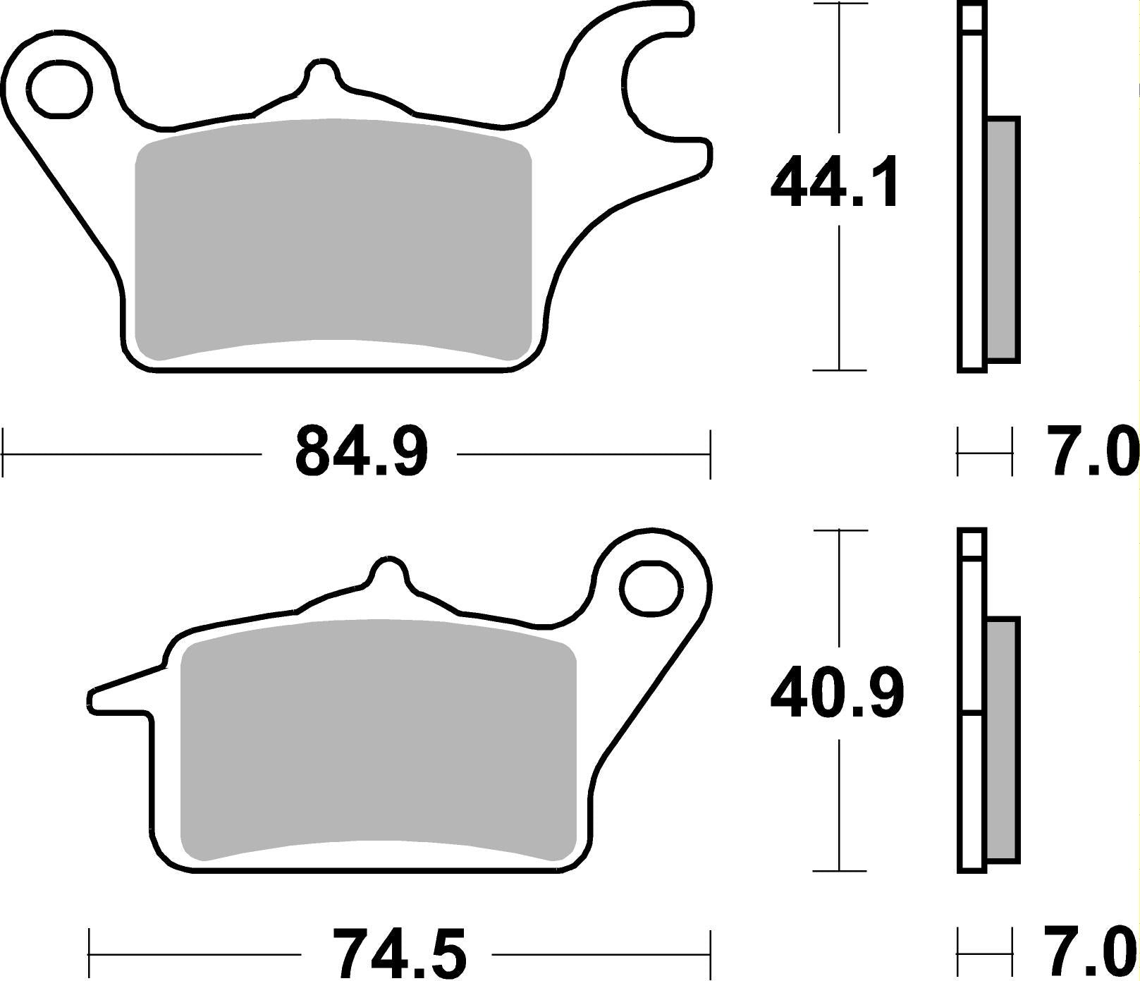 SBS FRICTION - Ceramic Front Scooter Brake Pads (SBS 925) - 216HF-