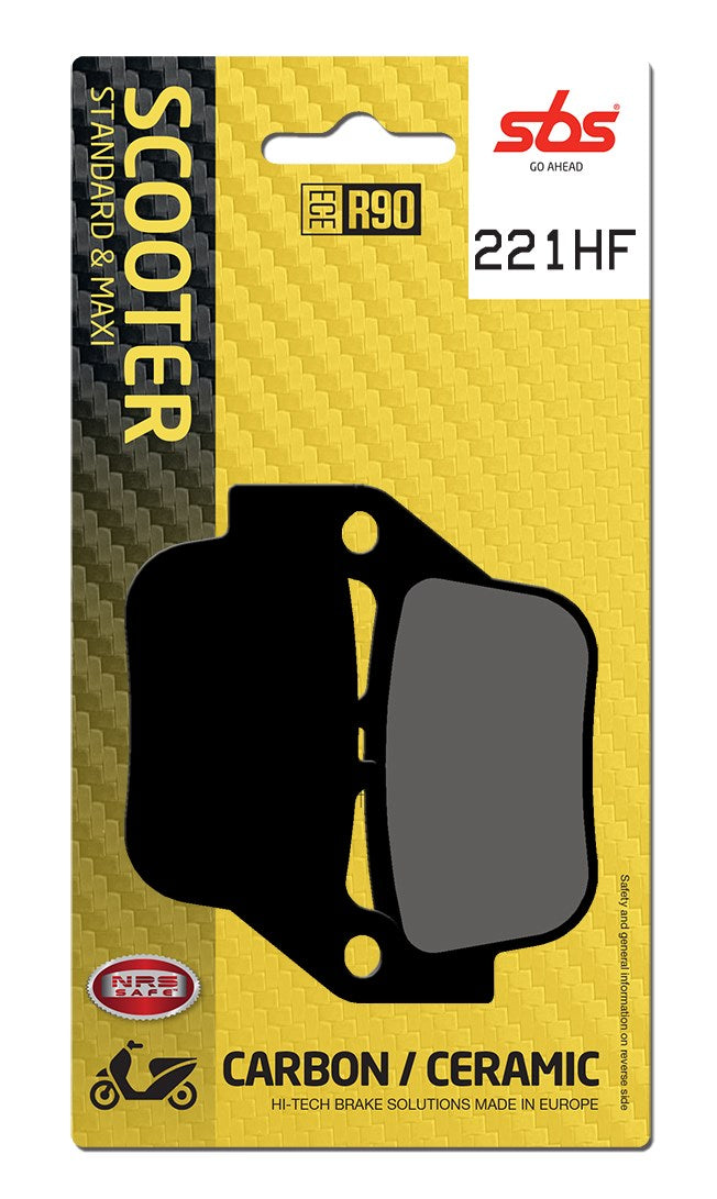 SBS FRICTION - Ceramic Rear Scooter Brake Pads - 221HF-