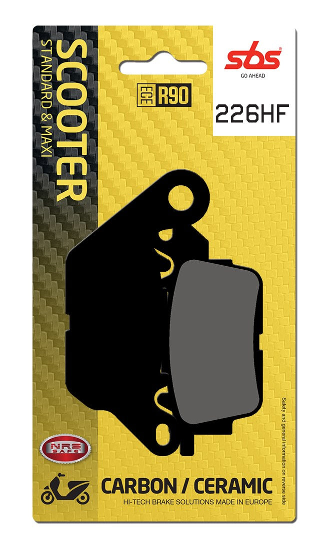 SBS FRICTION - Ceramic Front Scooter Brake Pads - 226HF-