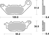 SBS FRICTION - Ceramic Front / Rear Scooter Brake Pads (SBS 858) - 227HF-