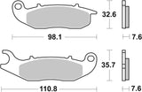 SBS FRICTION - Ceramic Front Scooter Brake Pads - 228HF-