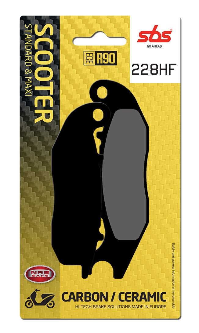 SBS FRICTION - Ceramic Front Scooter Brake Pads - 228HF-