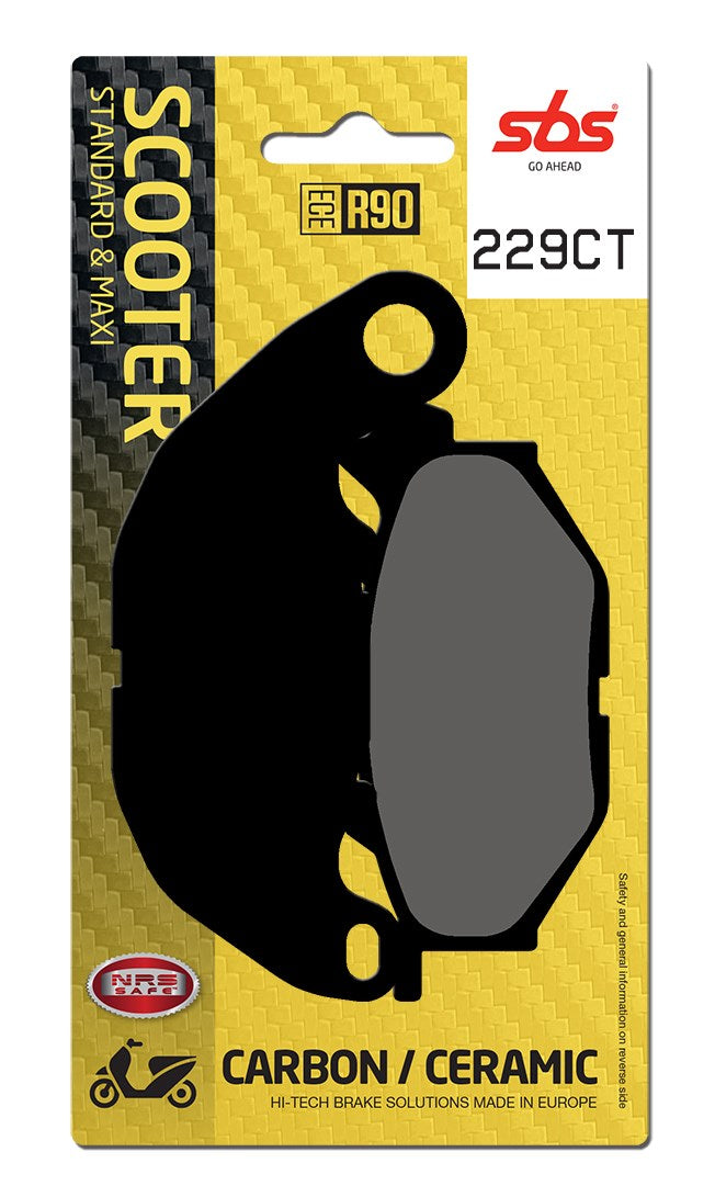 SBS FRICTION - Carbon Tech Front Scooter Brake Pads (SBS 931) - 229CT-
