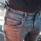 BULL-IT 24 MENS AJAX STRAIGHT (AA) REGULAR - STEEL BLU (36)