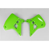 /UFO RADIATOR SHROUDS KX125 90-91 (GRN)