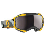SCOTT Fury Goggle - camo grey/yellow | silver chrome lens