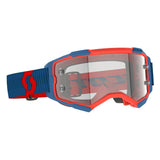 SCOTT Goggle Fury clear dark blue/neon red clear works